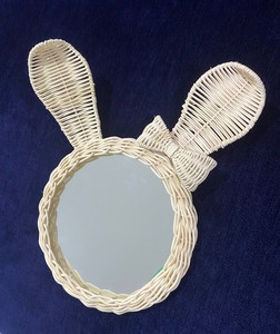 Miroir en rotin fait à la main, finition naturelle, design élégant, parfait pour la décoration murale intérieure et extérieure - Product Image 5