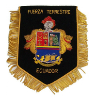 Bannière murale personnalisée en polyester 100% brodée à la main et imprimée numériquement, design unique, taille et forme personnalisées, couleur étoile provinciale
