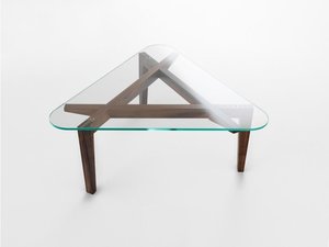 Ensemble de table basse moderne en métal triangulaire pour le salon, les hôtels ou les restaurants, centre de table d'appoint pour la maison - Product Image 5