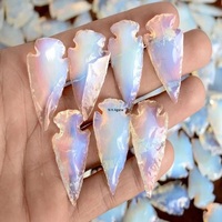 Venta al por mayor Opalite Arrowhead cristales curativos hechos a mano Opalite Arrowheads Agate Gemstone Opalite Arrowhead para la venta