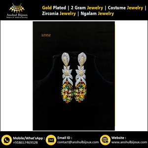 Pendientes exclusivos de moda de diamantes americanos para mujer, diseño elegante para ocasiones de regalo de fiesta de boda de compromiso - Product Image 2