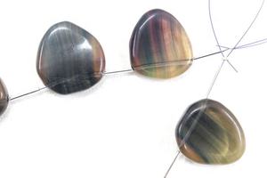 Meilleure Qualité Belle 1 Brin Naturel Fluorite Gemme Lisse Fantaisie Forme Briolette Perles Faire Pendentif Coloré - Product Image 5