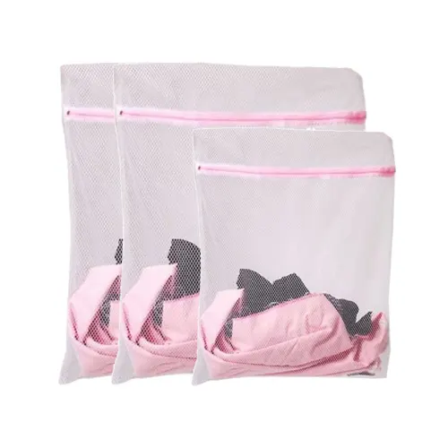Wholesale Customized Washing Machine Bag Mesh Laundry Bag with Zipper Storage Bags PC Cloth 100% Polyester Red Square Wicker PK