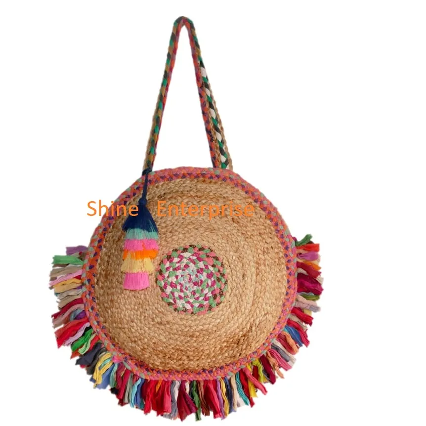 Женские сумки, плетеные джутовые сумки для летнего сезона