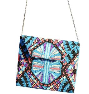 Étnico Vintage Boho Crystal Beaded Style Surtido de colores Mujeres Bolso de mano de noche Bolso de noche Mujer - Product Image 2