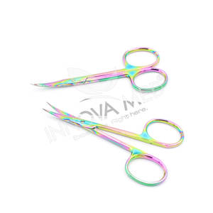 Tijeras para Cutículas de Acero Inoxidable de Grado Profesional, Hoja Curva, Herramienta para el Cuidado de las Uñas, para Manicura, Pedicura y Uso en Salón - Product Image 4