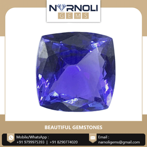 Cojín tanzanita de 7,5x7,4mm facetado a precio asequible - Product Image 2