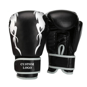 Gants d'entraînement de boxe professionnels, design personnalisé, cuir PU, fermeture auto-agrippante, sangle de poignet, prix abordable - Product Image 1