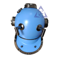 Casque de plongée en eaux profondes US Navy Mark V, cadeau décoratif nautique pour plongeurs sous-marins, impression UV, design moderne en métal, nouvel an