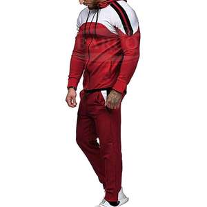 Chándal de lana y algodón para hombre, chándales personalizados de alta calidad, trajes deportivos para correr, precio al por mayor, logotipo personalizado - Product Image 6