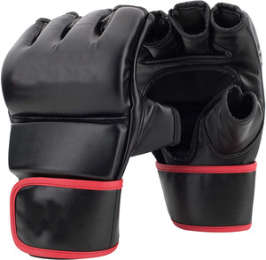 Guantes de Kick Boxing MMA de cuero PU de alta calidad para adultos logotipo personalizado transpirable diseño hueco tallado impermeable tamaños 12oz - Product Image 4