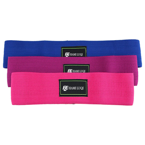 Venta al por mayor logotipo personalizado elástico fitness entrenamiento gimnasio en casa hip ejercicio tela botín bandas elásticas de resistencia - Product Image 4
