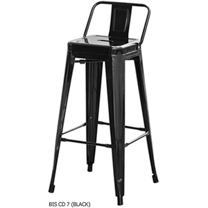 Taburete de barra de hierro sólido, Base de Metal, moderno, multiusos, BIS CD 7, respaldo alto, ahorro de gastos, silla - Product Image 1