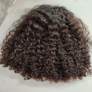 Perruques frontales à fermeture bouclée de haute qualité 13x4 Inde cheveux de donneur brut non transformé avant perruque de dentelle Extensions de cheveux humains - Product Image 5