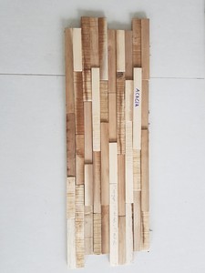 Planches de bois lattes 3d panneaux muraux D'acacia - Product Image 2