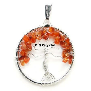 Colgantes de árbol de la vida, cornalina roja de la mejor calidad, venta al por mayor, cristal F S - Product Image 1