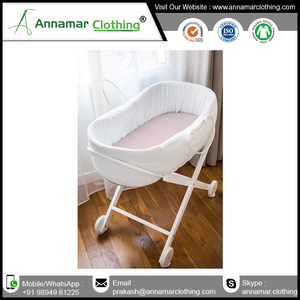 ล่าสุดการออกแบบผ้าฝ้ายเปลแผ่นสำหรับทารกในราคาขายส่ง - Product Image 5