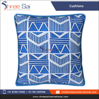 Coussins et oreillers en polycoton imperméables et écologiques à motifs géométriques modernes, best-sellers, fabriqués en Inde, directement de l'usine.