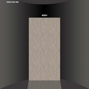 Diseño clásico moderno 60x120cm Azulejo de piso de porcelana de cerámica gris esmaltado Baño Acabado brillante Paredes interiores de 5mm Exteriores - Product Image 2