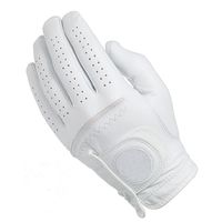 Guante de Golf Blanco de Piel de Cabretta, Moderno, Unisex, Cómodo, Transpirable, con Logotipo Personalizado y Tallas Personalizadas BR