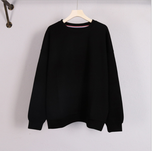 Sudadera con capucha y cuello redondo de rizo, nueva moda, nueva moda, personalizada, sin capucha - Product Image 3