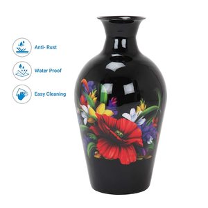 Jarrones de metal antioxidantes para decoración del hogar y uso en la oficina, alta calidad - Product Image 2