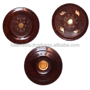 Handmade Wholesale Brass Inlay Wooden Craft <b>Incense</b> <b>Stick</b> <b>Holder</b> Aroma Burner Ash Catcher - Product Image 6