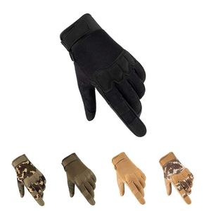 Pakistan-Made Lightweight Breathable Leather Full-<b>Finger</b> <b>Gloves</b> for Outdoor Motorcycling Knuckle Protective Touch Screen - Product Image 6