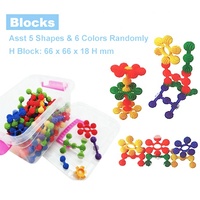 Jouet éducatif pour enfants Blocs de construction en plastique PP en forme de fleur de prunier pour la salle de classe - Inspirez la créativité des enfants de 5 à 7 ans Unisexe PLOMA