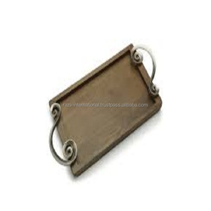 Bandeja Cuadrada de Madera Pulida, Hecha a Mano con Corte Láser, Personalizada, Ecológica, Duradera, con Diseño Decorativo, Apta para Alimentos - Product Image 2