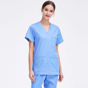 Femmes sur mesure en gros demi manches soins infirmiers gommages ensembles coupe ample à manches courtes uniformes médicaux pour les hôpitaux - Product Image 3