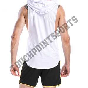 Workout Fitness Wear Fashion Custom Gym <b>Sleeveless</b> Sweat <b>Hoodie</b> - Product Image 2