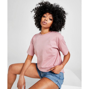 Women's Crop <b>Top</b> Cotton Crew Neck Slim Fit Soft Touch Fitness Yoga Summer Casual Wear T Shirt - Product Image 2
