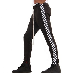 กางเกงวอร์มแบบมีซิปของผู้ชาย,กางเกงวอร์มทรงสลิมฟิตลำลองพร้อมโลโก้ของคุณเอง - Product Image 1