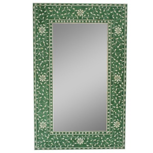 Cadre de miroir fait à la main en bois naturel, fait à la main, personnalisé de bonne qualité, décoration d'italie - Product Image 1