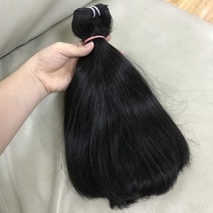 Meilleure vente Super Double cuticule aligné Remy wefted waves brut unique donneur droite noir vietnamien Extensions de cheveux humains - Product Image 2