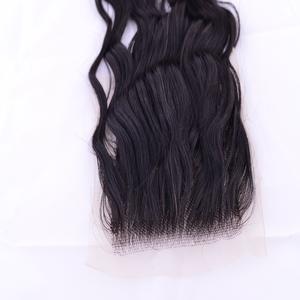 La mejor calidad 100% Remy Hair Closure Cabello crudo indio barato con fino transparente para encaje Frontal y cabello de trama a juego - Product Image 2