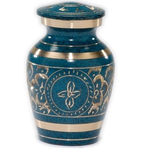 โกศสีฟ้าเข้มเฉดสีสวยงามสวยงามสวยงามมีจำหน่ายในโรงงานราคาไม่แพง - Product Image 1