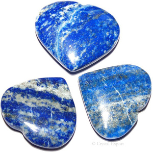 Uniquely Crafted Sodalite Puffy Heart | Natural Multi Color 45-55mm Gemstone for Sale - Product Image 1