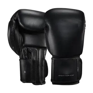 Gants de boxe en cuir 14 oz 16 oz 18 oz 20 oz, protège-mains d'entraînement, bon marché - Product Image 1