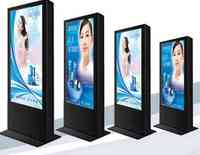 Monitor LCD de Quiosco Independiente con Pantalla Táctil de 65 Pulgadas, Alta Luminosidad, Anti-Robo, Señalización Digital para Exteriores