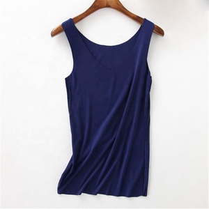 Camiseta sin mangas sexy para mujer, ropa de dormir sedosa, top informal en LICRA - Product Image 1