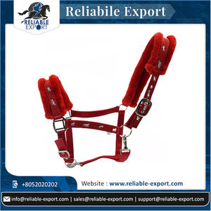 Cabestro de nailon caballo personalizado con herrajes de primera calidad con logotipo personalizado según los requisitos con caballo Halter acolchado esponjoso de piel - Product Image 6