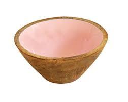 Enamel Printed Wood Bowl with mango Printed Color for Kitchen Accessories Home <b>Brown</b> <b>Box</b> Packing for Sale - Product Image 5