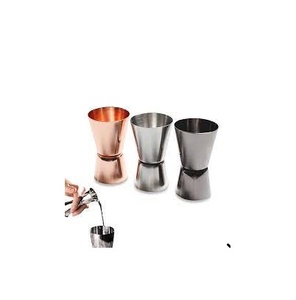 Cuivre jigger verre Bar Outils Verre à Cocktail Mélange Tasse En Acier Inoxydable Glace Marteau Filtre Jigger pour Offre Spéciale - Product Image 3