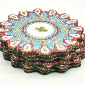 Home Decorative Beaded <b>Table</b> <b>Coaster</b> Bulk Supplier and Manufacture by Refratex India Made in India for Best Quality and Low Pri - Product Image 1