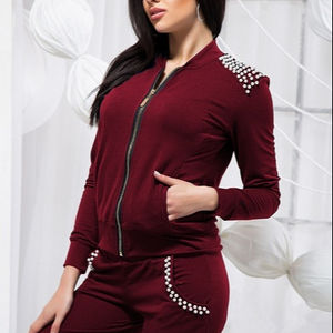 EVERGLOW-chándal elegante de manga larga para mujer, conjunto de 2 piezas, chaqueta con cremallera + Pantalones informales, conjunto de moda al aire libre - Product Image 2