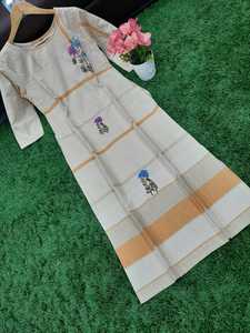 Kurti เสื้อผ้าเรยอนสำหรับผู้หญิงผ้าคอตตอนพาลาซโซดีไซน์แฟชั่นใหม่ล่าสุดทำจากผ้าเรยอนขายส่งในราคาต่ำชาติพันธุ์ - Product Image 6