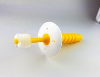 Fabriqué au Japon Nouveau style et Durable bébé 360do brosse à dents 360 degrés brosse à dents avec plaque de sécurité garde de sécurité bébé brosse à dents