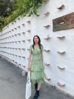 Nouveautés 2020 : Ensemble de jupes mi-mollet évasées à volants, motif floral, grande taille, pour femme, fabriqué au Vietnam, avec fermetures éclair naturelles